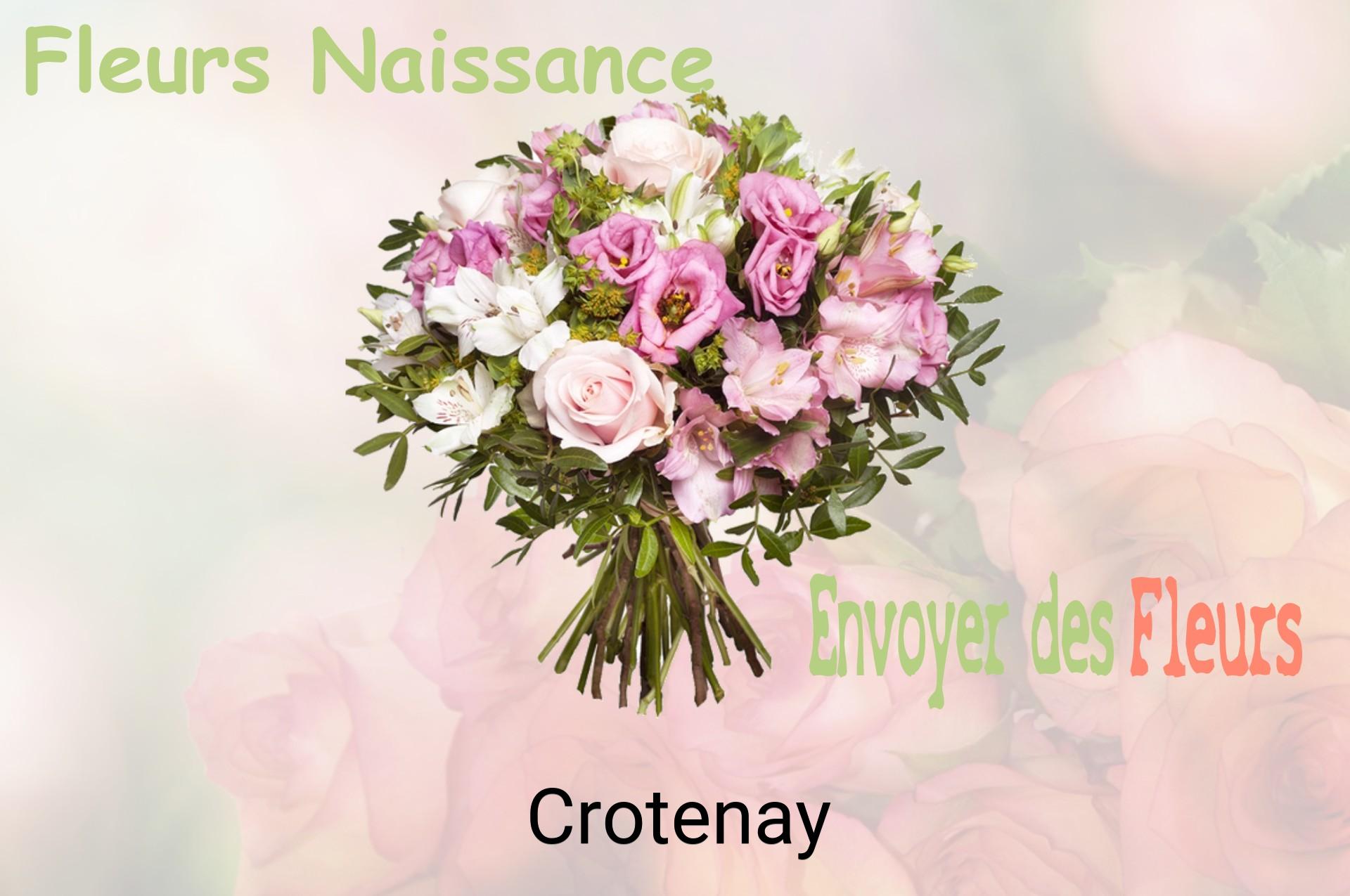 Bouquet de fleurs de naissance livré à Crotenay