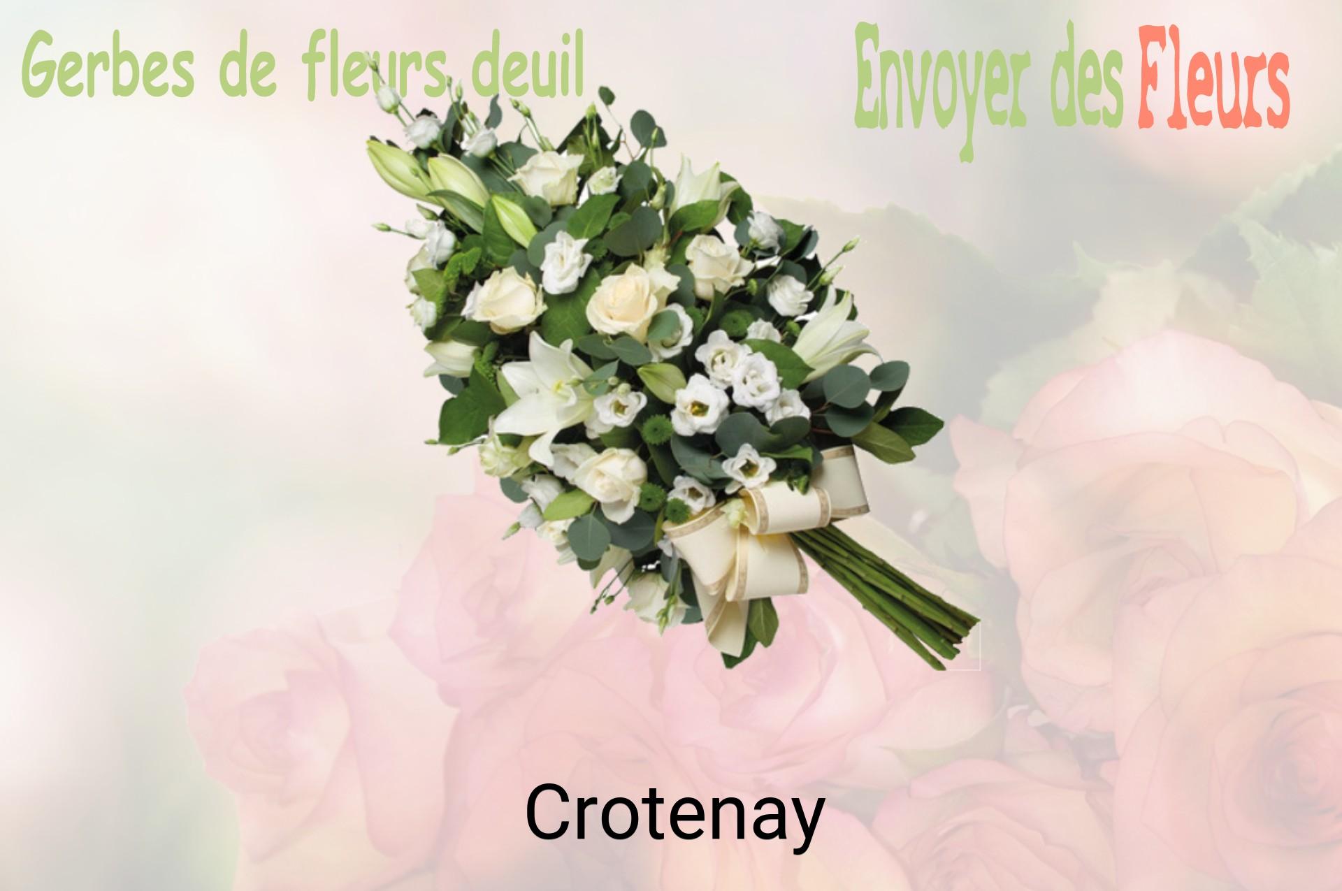 Gerbe de fleurs de deuil livrée à Crotenay